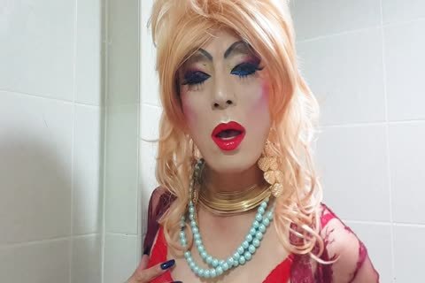 Sissy pretty Makeup Masturbation