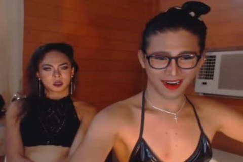Sizzling wild And sleazy shemale ass nailing
