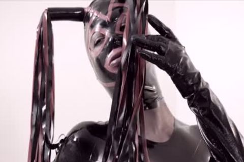 Fetish shelady In Latex Suit And Mask slams