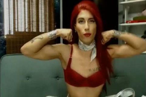 ladyboy Biceps Flex 002