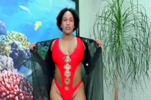 TS Granny Adrieli Pinheiro Self Sucks Her big Horse dong And Cums In throat