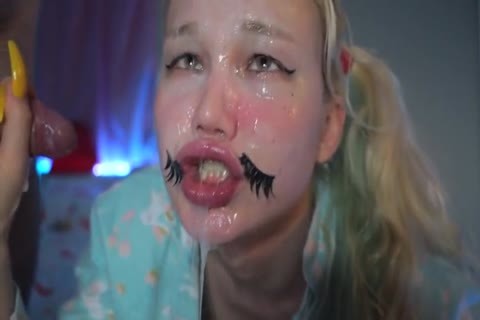 Blondelashes unfathomable face hole plow