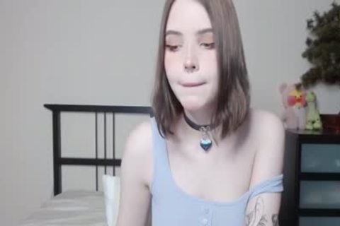 slim lady-man girl With Natural zeppelins Strokes Her Girly dong