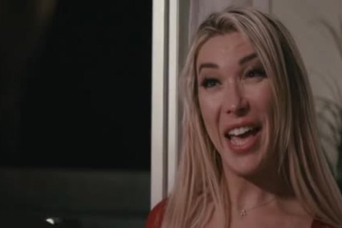 breasty blonde Ts Superstar Aubrey Kate Bouncy anal Ride