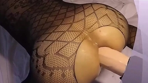 Super hot amateur fucks with big dildo