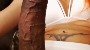 pretty Trans girl With brunette hair penis
