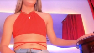 sheboy Masturbating Massively Her thick knob