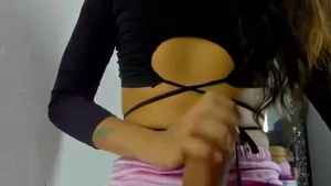 pretty sheboy Solo Jerking