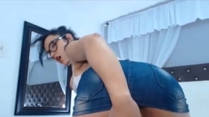 attractive ladyboy Strokes Her weenie On web camera