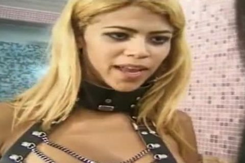 Fetish fuckfest With A blond shemale babe